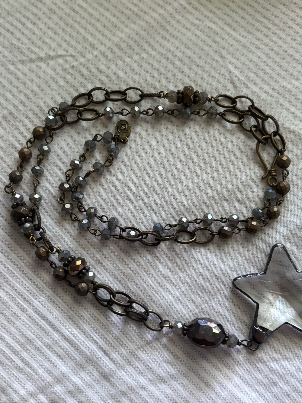 Three Bird Nest Wishing Star Necklace- NWOT - Picture 7 of 7